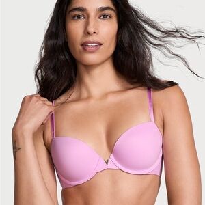 NWT!2-for-$70 VS Love Cloud Smooth Lightly Lined Plunge Demi! 38D-Purple/Praline